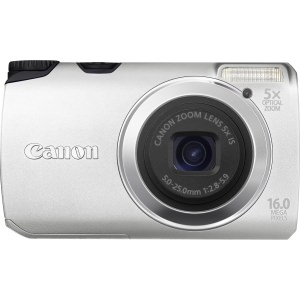 Canon 5033B001 Powershot A3300 Is Silver 16mp 5x Opt Zoom 3in Lcd 720p