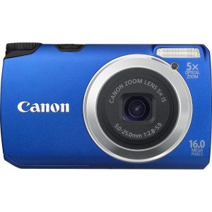 Canon 5037B001 Powershot A3300 Is Blue 16mp 5x Opt Zoom 3in Lcd 720p H