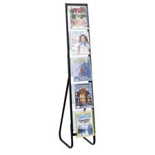 Safco 4111BL Acrylic Literature Display 5 Pockets 12