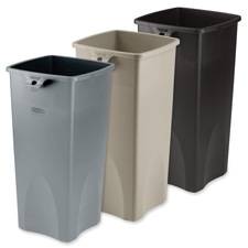 Rubbermaid 356988BG Square Waste Container 23 Gal 14 1 2