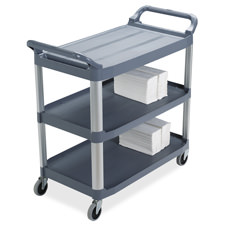 Rubbermaid 409100BK Mobile Utility Cart 300 Lb Cap 20