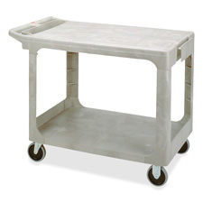 Rubbermaid 450500BG 2 Shelf Utility Cart 5\