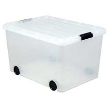 Iris 103051 Storage Box W Wheels 56 Quart 15 3 4