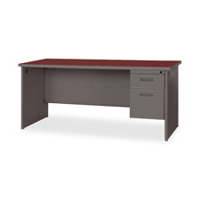 Lorell 67176 Single Pedestal Desk 66