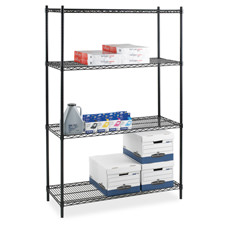 Lorell 69137 Add On Unit F Wire Shelving 4 Shelves 2 Posts 48