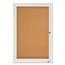 Quartet 2121 Enclosed Outdoor Bulletin Board 1 Door 2'x3' Aluminum Fra