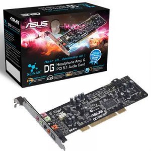 Asus XONAR_DG Sound Card Xonar_dg Gaming 3d Audio Dolby 5.1 Gx 2.5 Amp