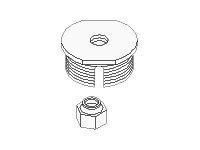 Peerless ACC810 Threaded Rod Adapter Acc 810 Projector Ceiling Mount A