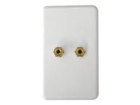 Siig CB-AU1112-S1 Cable Cb-au1112-s1 Single Speaker Wall Plate