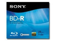 Sony BNR25R3H/2 6x 25gb Bd R Sgl Layer Hang Tab 1pc