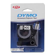 Dymo 16955 0.5in (12mm) Permanent High Performance D1 Labels, 18in Lon