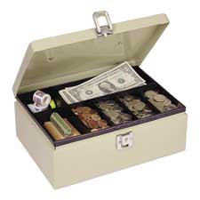 Mmf 221612003 Steelmaster  Cash Box W Locking Latch