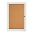 Quartet 2367 Cork Board W Glass Door 3 Door 6'x4' Aluminum Frame