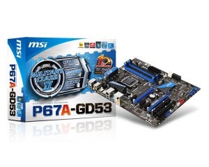 Msi P67A-GDP67A-GD53 P67a Gd53b3 P67 1155 2pciex16 Sata3 Usb30 Atx