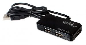 Syba CL-HUB20033 Usb 2.0, 4-port Hub, Compact Design, Bla