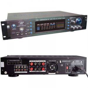 Pyle P3201ATU 3000w Pre Amp W Am Fm Tuner