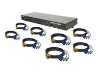 Iogear GCS1808KITPTAA 8 Port Vga Kvm Switch With Ps2 Cables (taa) Incl