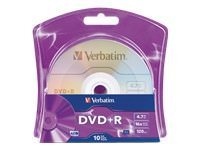 Verbatim 96942 Azo Dvd+r, , 4.7gb, 16x, Branded, 10pk Blister