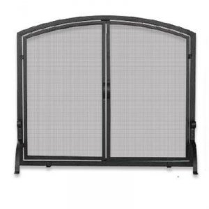 Blue S-1062 Single Iron Black Screen Door