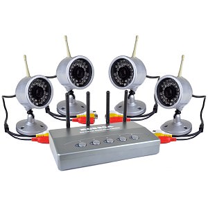 Generic W802J4 2.4ghz Wireless Surveillance Camera Kit With 4 Channel 