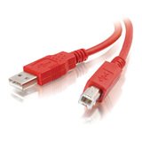 C2g 35673 2m Usb 2.0 Ab Cable - Red