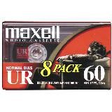 Maxell 109085 60 Min Normal Bias Audio Cass 8 Pack