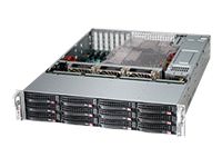 Supermicro CSE-826BE16-R1K28LPB Black 2u Sc826b Chassis W 1 Expander, 