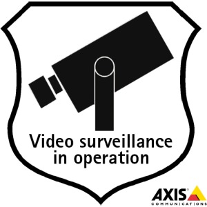 Axis 5502-811 Axis Surveillance Sticker