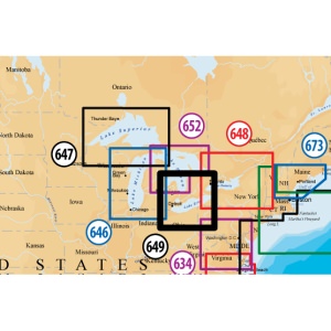 Navionics CF/649P Map Lake Erie  Saint Clair