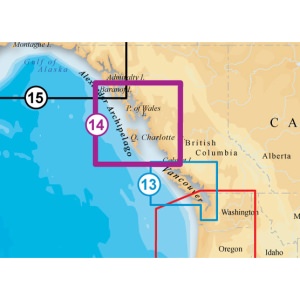 Navionics MSD914P2 Map North Bc Baranof Island