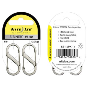 Niteize SB12PK11 Carabiner S Biner Size 1