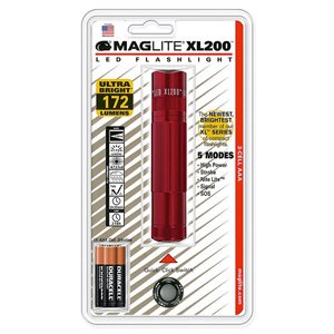 Maglite XL200S3036 Xl200-s3036 - Xl200 172 Lumens Red Tactical Led Fla