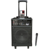 Pyle PWMA940BTI 600w Vhf Wl Portable Pa System W Microphone I Pod Dock