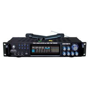 Pyle PWMA3003T 3000w Hybrid Preamp W Am Fm Tuner Usb