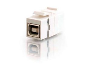 C2g 28749 Snap-in Usb Bb Female Keystone Insert Module - White