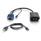 C2g 29588 11in Trulink(r) 2-port Uxga + 3.5mm Monitor Splitter Cable