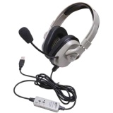 Ergoguys HPK-1010 Califone Washable Headphone   W Usb In Line Volume V