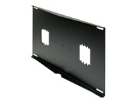 Peerless WSP425 External Wall Plate For 2 Wood Black