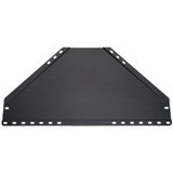 Peerless ACC324 Corner Mount Shelf - Black; Sliver - Top Mounting Prov