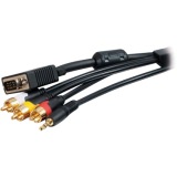 C2g 40707 50ft Rapidrun Vga Rca Composite Video Stereo All In One Cabl