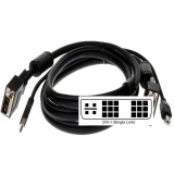 Connectpro SDU-15 15ft Dvi-i Mm W Usb Ab