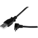 Startech USBAUB50CMU 0.5m Angled Micro Usb Cable     Usb To Up Angle M