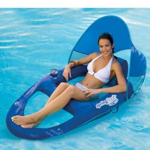 Swimways 13022 Spring Float Recliner Canopy