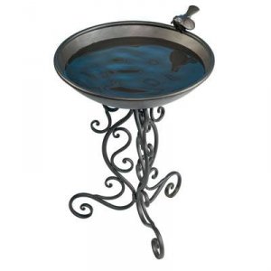 Gardman BA01272 Ornate Metal Bird Bath