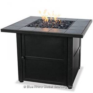 Blue GAD1399SP Uf Ceramic Tile Lp Gas Firepit