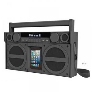 Ihome IBT44GC Bluetooth Boombox Gunmetal