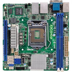 Asrock E3C224D2I Motherboard  Core I3 C224 Lga1150 Ddr3 Pci-express Sa