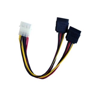 Imicro POWSATA-Y-1 Imicro Powsata-y-1 4pin Molex Male To 2x Sata Femal