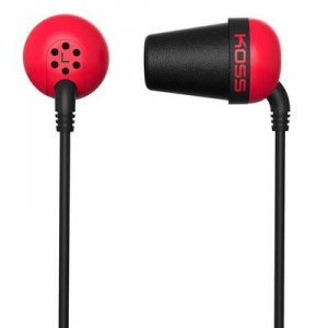 Koss 185315 Earbud Noise Isolating Red