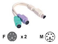 Startech KYC1MF Cable  6in Ps2 Keyboard Mouse Splitter Cable Adapter R